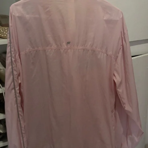 Light Pink Women's Windbreaker Jacket - Picture 6 of 8